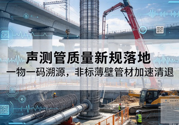 九江声测管质量新规落地，一物一码溯源，非标薄壁管材加速清退